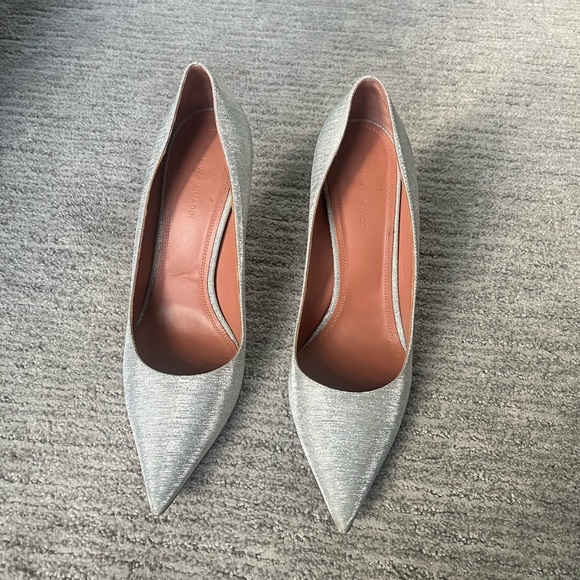 Amina Muaddi Ami Pointed Toe Pumps - Picture 2 of 6